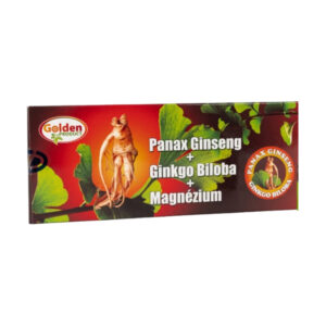 Golden - Panax Ginseng + Ginkgo Biloba + Magnézium 10x10ml