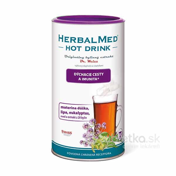 HerbalMed Hot Drink Dr. Weiss - prechladnutie, nádcha 180 g
