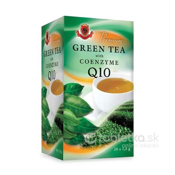 HERBEX Premium GREEN TEA S Q10 zelený čaj 20x1,5 g