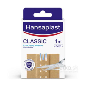 Hansaplast CLASSIC náplasť textilná 6cm x 1m