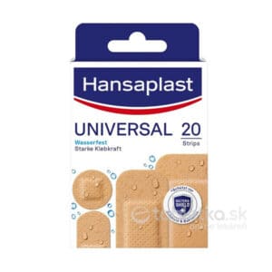 Hansaplast UNIVERSAL Water Resistant vodoodolná náplasť 20ks