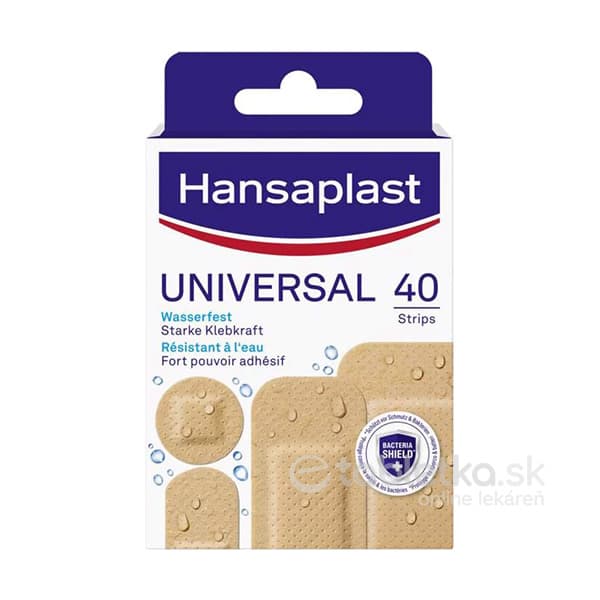 HANSAPLAST Universal Water resistant vodeodolná náplasť - 40 ks