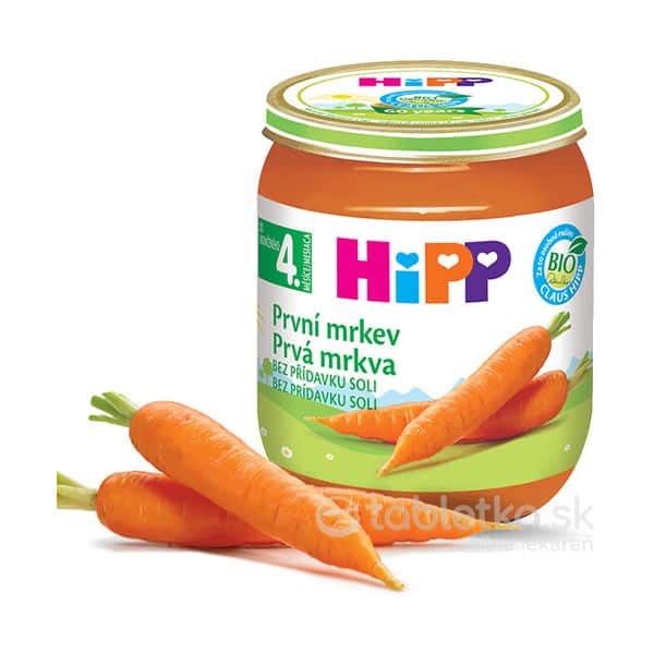 E-shop HiPP Príkrm Prvá mrkva zeleninový (od ukonč. 4. mesiaca) 125 g