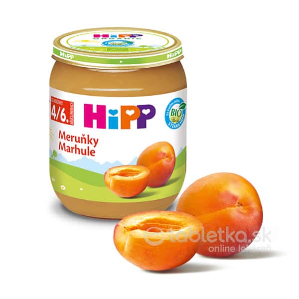 HiPP Príkrm ovocný Marhule (od ukonč. 4. mesiaca) 125 g