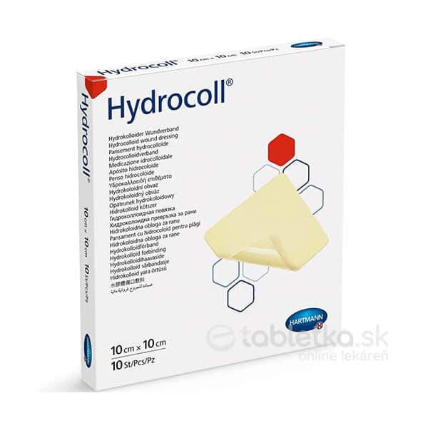 Hydrocoll kompres hydrokoloidný 10 cm x 10 cm 10 ks