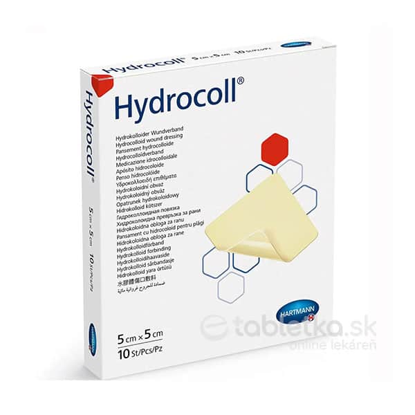 HYDROCOLL kompres hydrokoloidný 5cmx5cm 1x10 ks