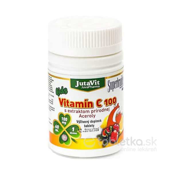 E-shop JutaVit Vitamín C 100 mg kids & family - 60ks
