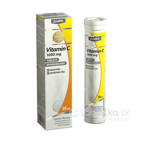 JutaVit -Vitamín C- 20 šumivých tabliet