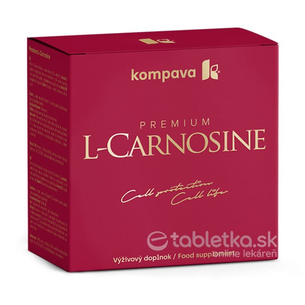 E-shop Kompava Premium L-Carnosine 60 kapsúl +AF10 tabliet pomaranč