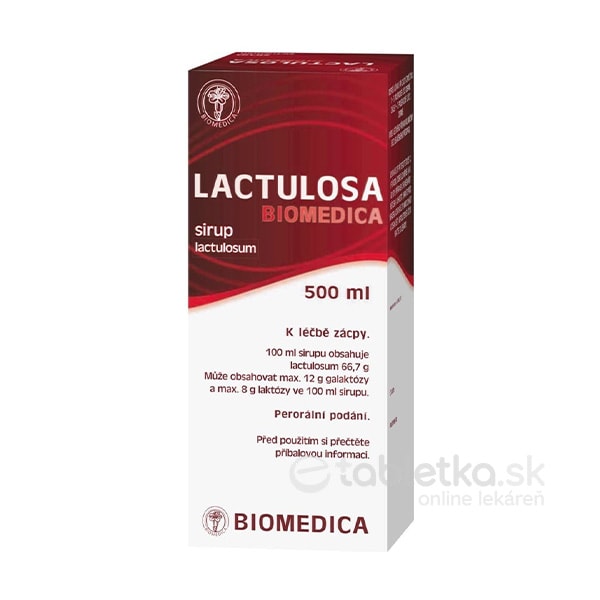 E-shop LACTULOSA BIOMEDICA sir 50% 1x500 ml