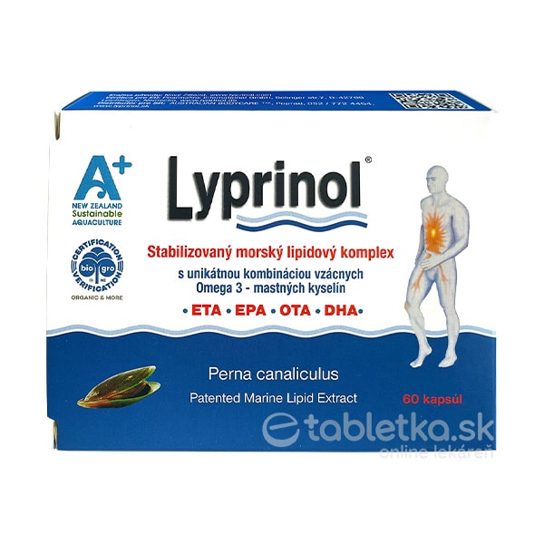 E-shop LYPRINOL Omega 3 (ETA, EPA, OTA, DHA) kapsule lipidový extrakt 1x60 ks