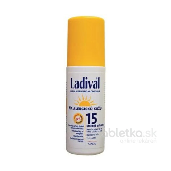 Ladival ALLERG SPF 15 sprej na ochranu kože pred slnkom 1x150 ml