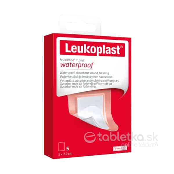 E-shop LEUKOPLAST LEUKOMED T PLUS vodeodolná, 5x7,2 cm, 1x5 ks