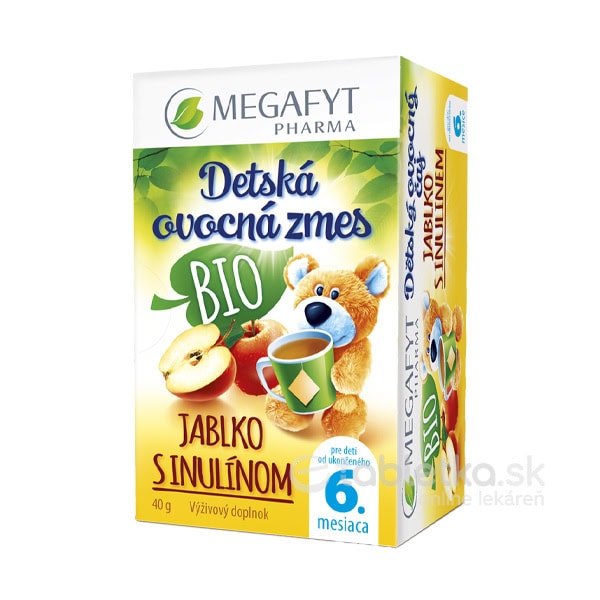 E-shop MEGAFYT Detská ovocná zmes BIO JABLKO S INULÍNOM 20 x 2 g