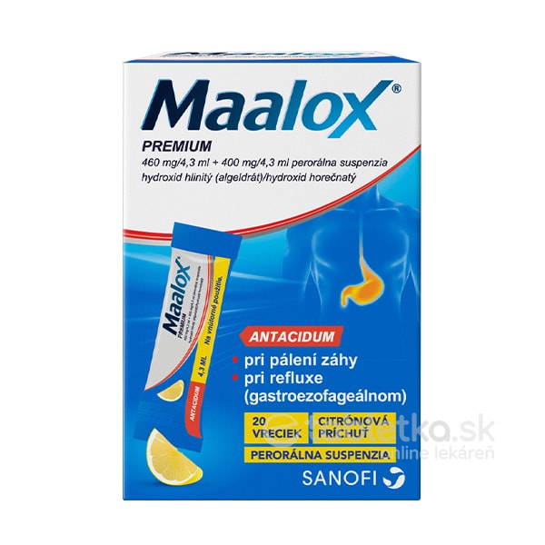 Maalox Premium 4,3ml 20 vreciek