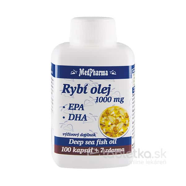 MedPharma RYBÍ OLEJ 1000 mg - EPA, DHA 107 ks