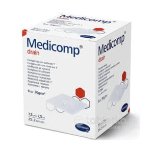 Medicomp Drain kompres sterilný 7,5x7,5cm 25x2ks (50ks)