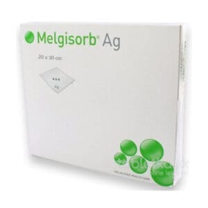 Melgisorb Ag antimikrobiálny alginátový obväz 20x30cm 5ks