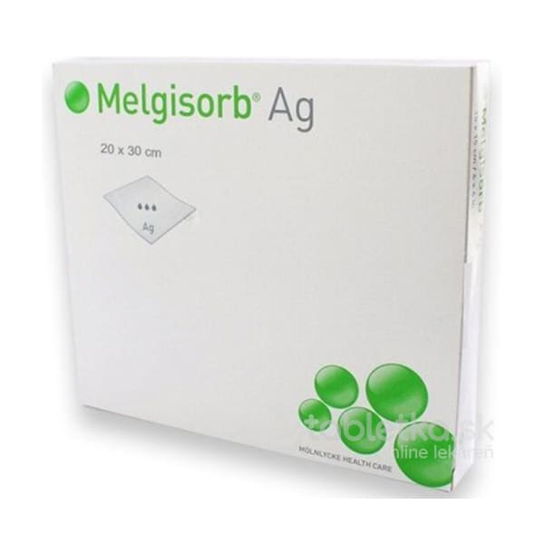 Melgisorb Ag 20x30 cm 5 ks