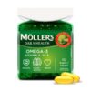 Möller´s Omega-3 Daily Health rybí olej - balenie 112 kapsúl s vôňou vanilky