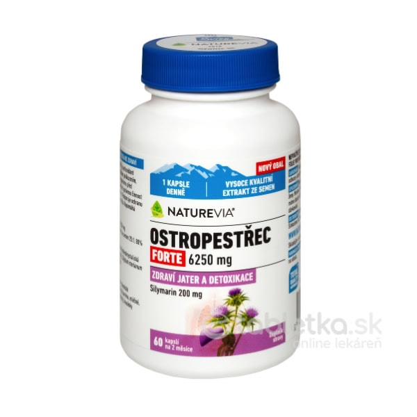 SWISS NATUREVIA PESTREC mariánsky FORTE 6250 mg 1x60cps