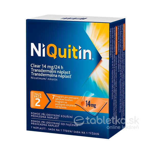 E-shop NiQuitin Clear 14 mg 1x7ks