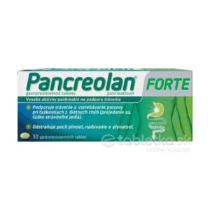 Pancreolan forte 220 mg 30 tbl