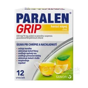 PARALEN GRIP horúci nápoj citrón 650 mg-10 mg 12 vrecúšok