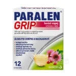 PARALEN GRIP horúci nápoj echinacea a šípky 500mg/10mg 12 vrecúšok