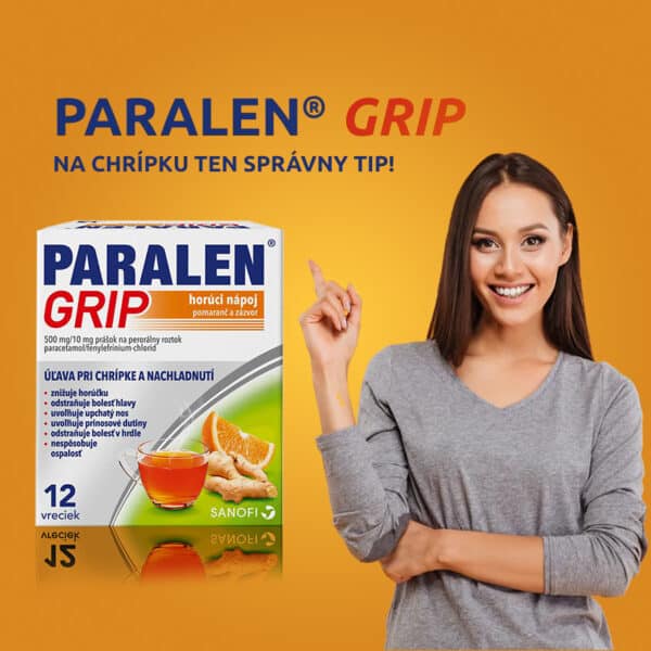 PARALEN Grip - na chrípku ten správny tip (pomaranč a zázvor)
