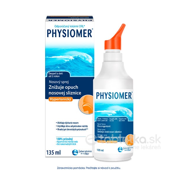 Physiomer hypertonický nosný sprej s obsahom morskej vody 1x135 ml
