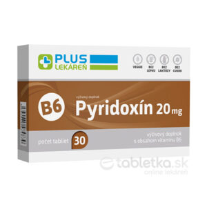 PLUS LEKÁREŇ Pyridoxín 20mg (vitamín B6) 30tbl