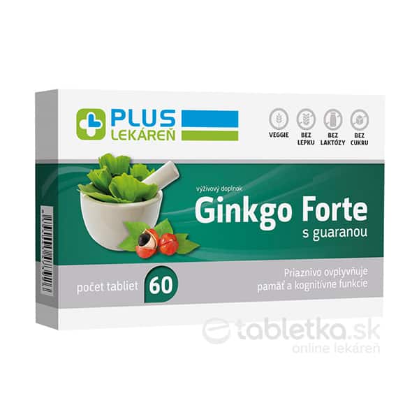 PLUS LEKÁREŇ Ginkgo Forte 60 tabliet