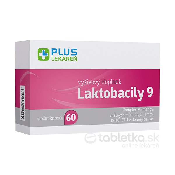 PLUS LEKÁREŇ Laktobacily 9, 60 kapsúl