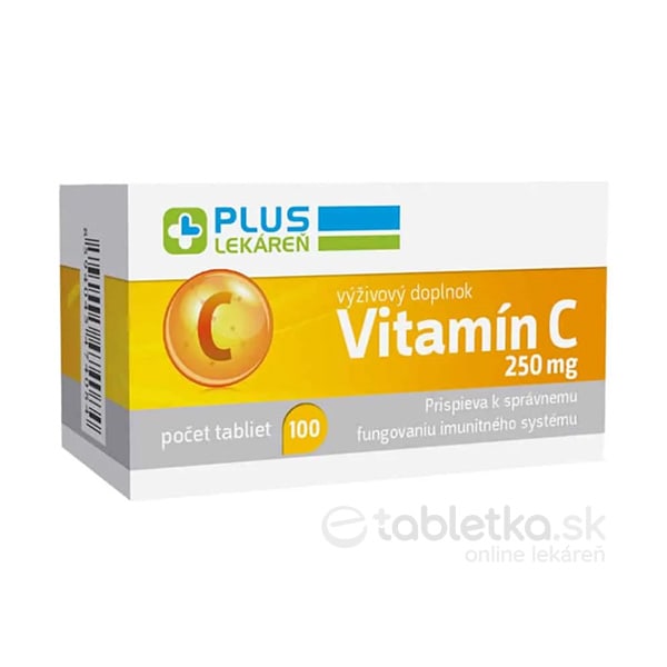 PLUS LEKÁREŇ Vitamín C 250mg 100 tabliet