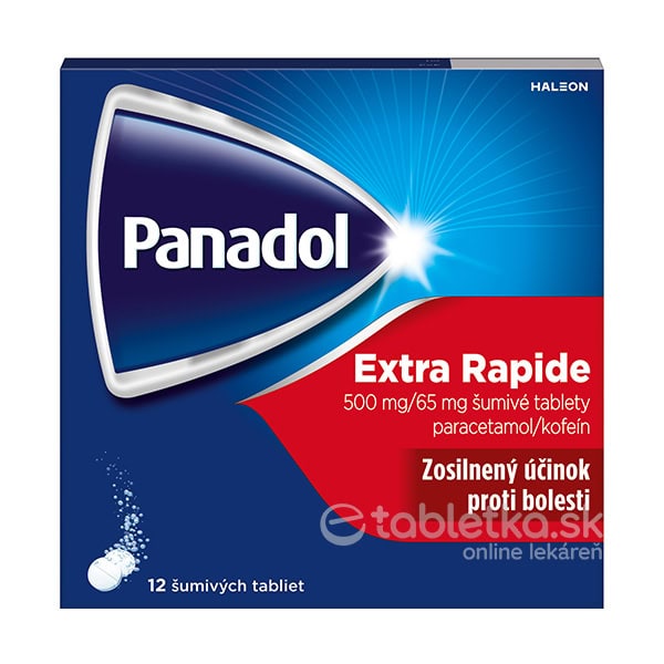 E-shop Panadol Extra Rapide 500mg 12 šumivých tabliet