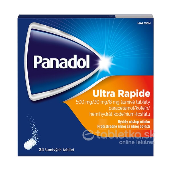 E-shop Panadol ULTRA RAPIDE 24 šumivých tabliet