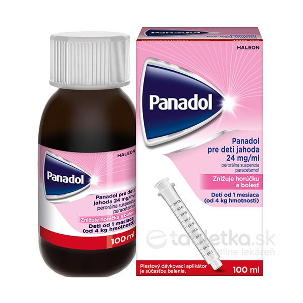 PANADOL PRE DETI JAHODA 24 mg/ml sirup 100ml