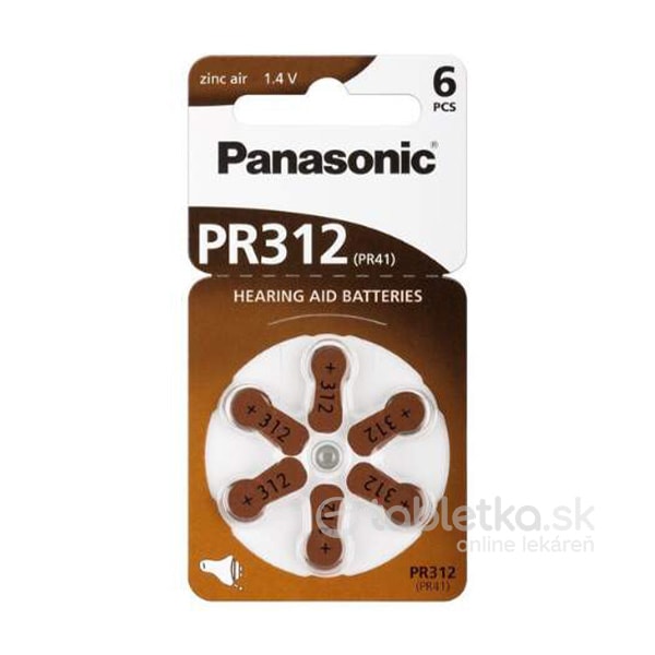 Batéria PANASONIC PR312 6ks PAN.PR41