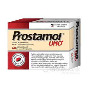 Prostamol UNO 320mg 60 kapsúl je doplnok určený na podporu zdravia prostaty a pohody.