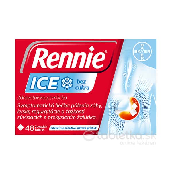 Bayer Rennie Ice bez cukru 48 ks