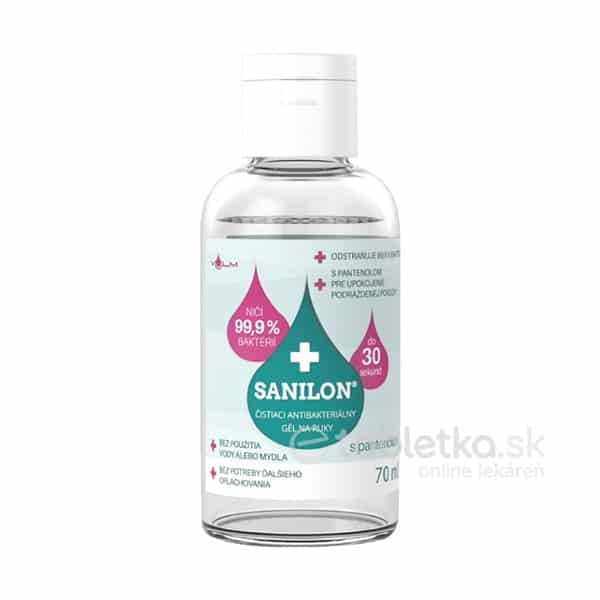 SANILON čistiaci antibakteriálny gél na ruky 70ml
