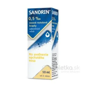 Sanorin 0,5‰ kvapky do nosa 10ml