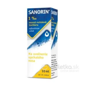 Sanorin 1‰ kvapky do nosa 10ml