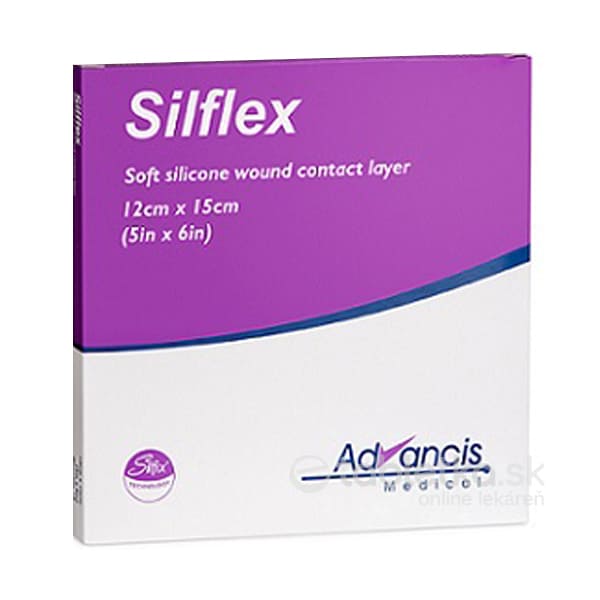 Silflex krytie na rany nepriľnavé 12x15 cm, 1x10 ks