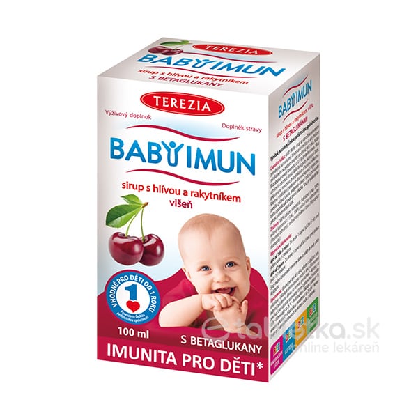 TEREZIA BABY IMUN sirup s hlivou a rakytníkom - 100 ml