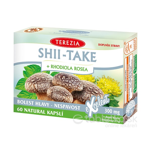 TEREZIA SHII-TAKE + RHODIOLA ROSEA výživový doplnok - 60 ks