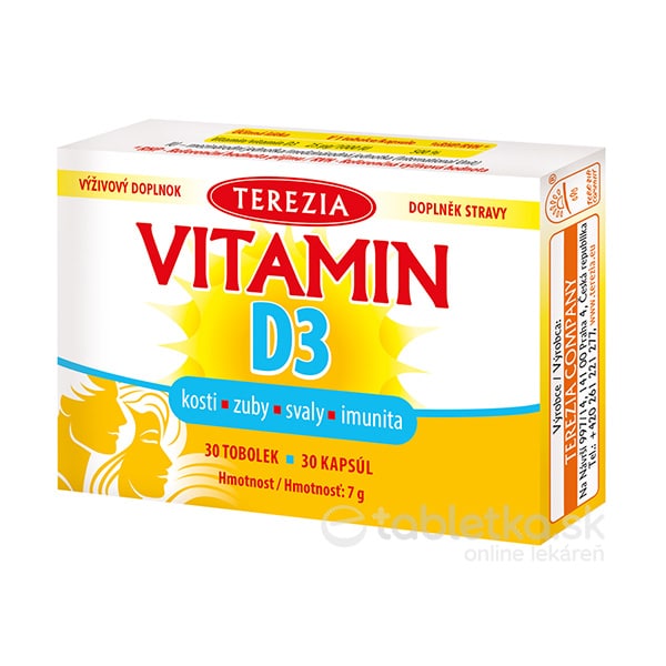 TEREZIA Vitamín D3 1000 IU - 30 cps