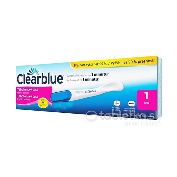 Tehotenský test Clearblue Rýchla detekcia - 1 ks