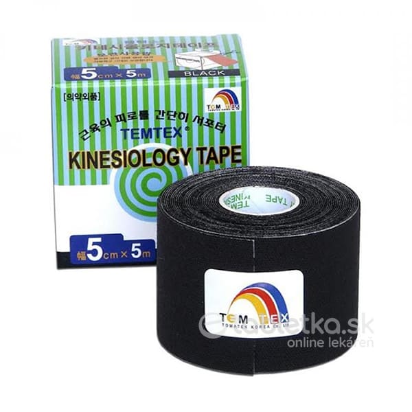 E-shop Temtex tejpovacia páska, 5cm x 5 m, čierna 1 ks